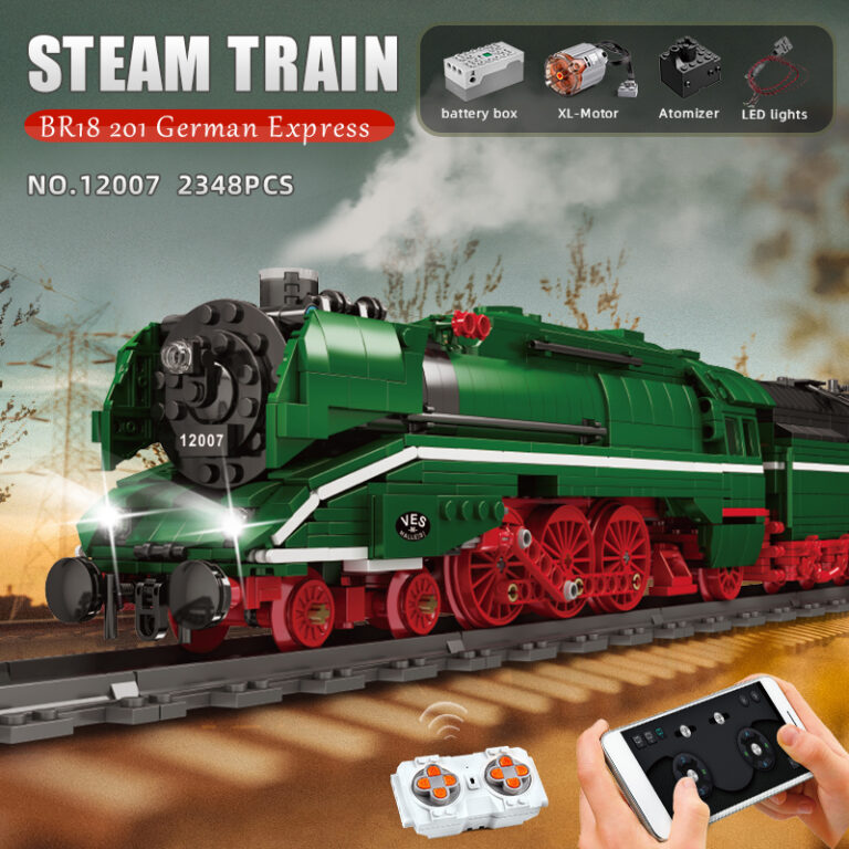 Mould King 12007 – RC BR18 201 Deutscher Express – 2348 Klemmbausteine ...